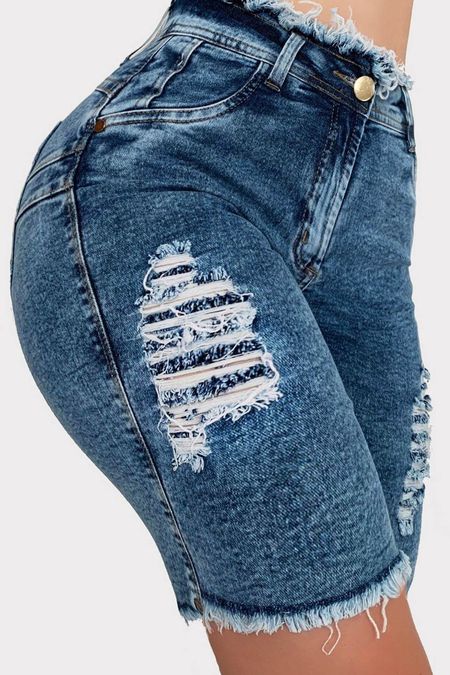 Shorts Jeans Modelador ESCULTURAL Comprido