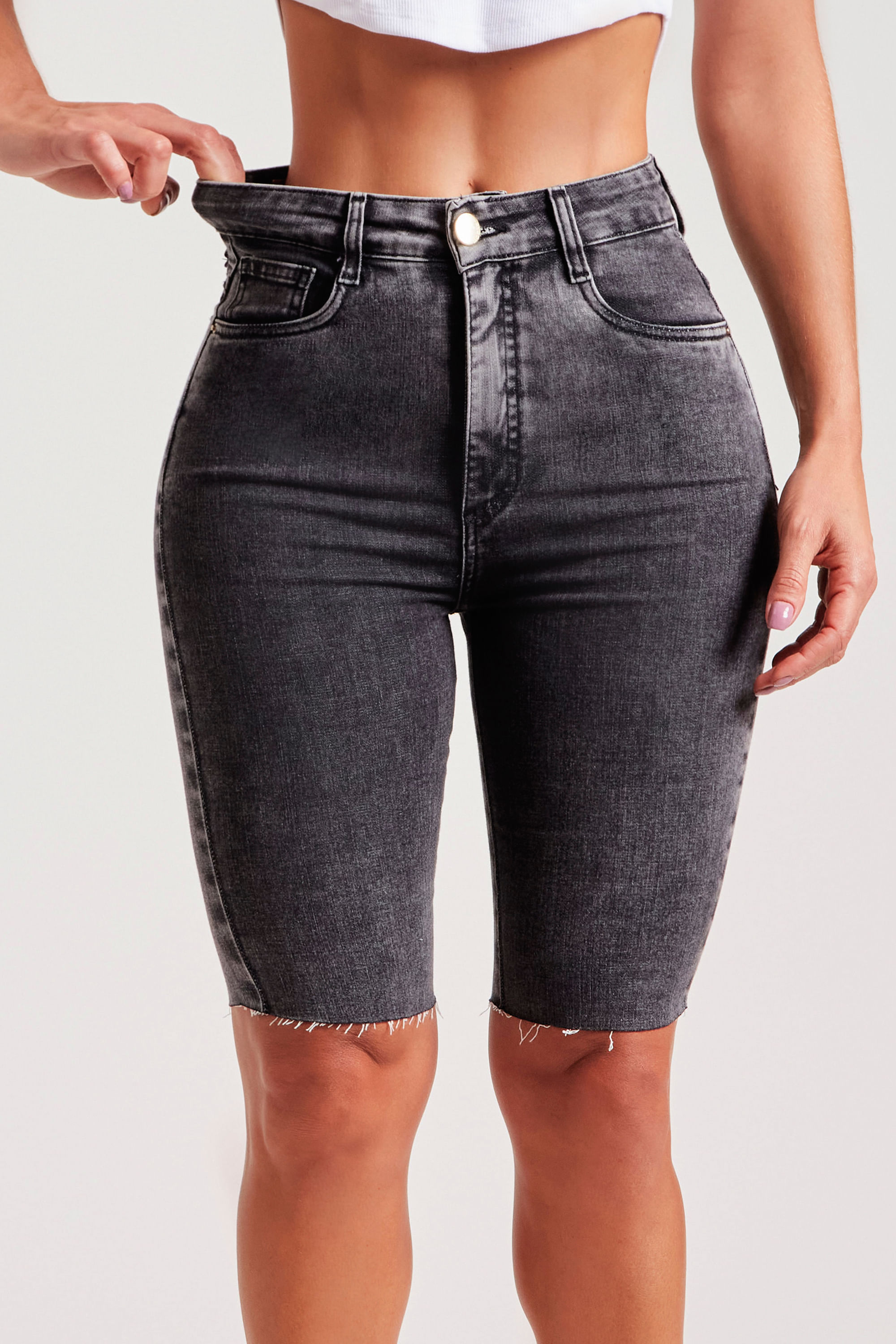 Shorts Jeans Modelador Basic Claro - Modab